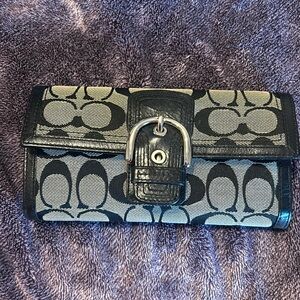 Coach wallet with checkbook case